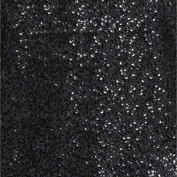 Kate Spade Black Sequin Front Satin Tie Back Sweater Cashmere Sparkle Size XS - Picture 7 of 8